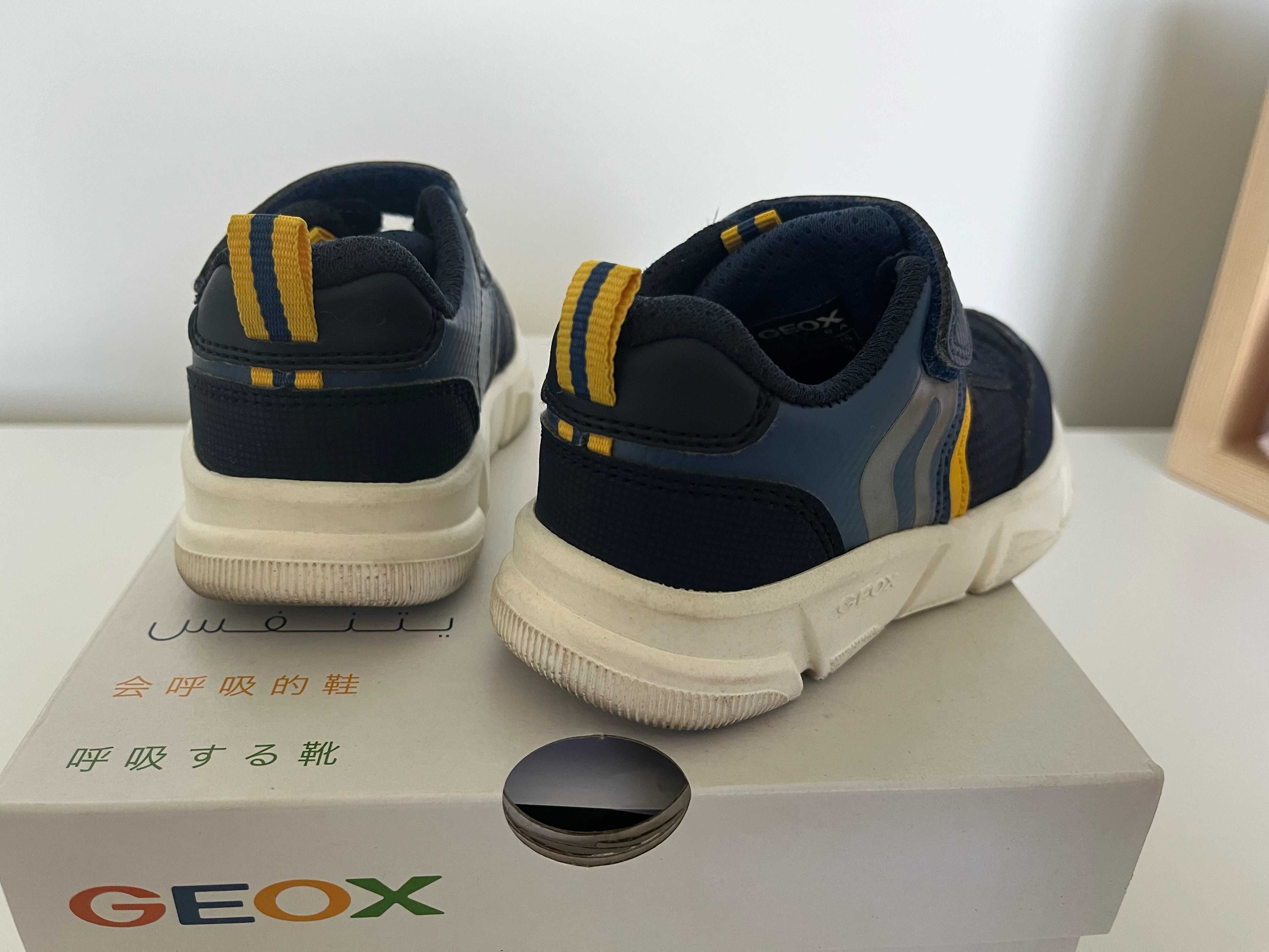 Buty GEOX Sneakersy chłopięce J Aril B. A Navy/Yellow rozmiar 24