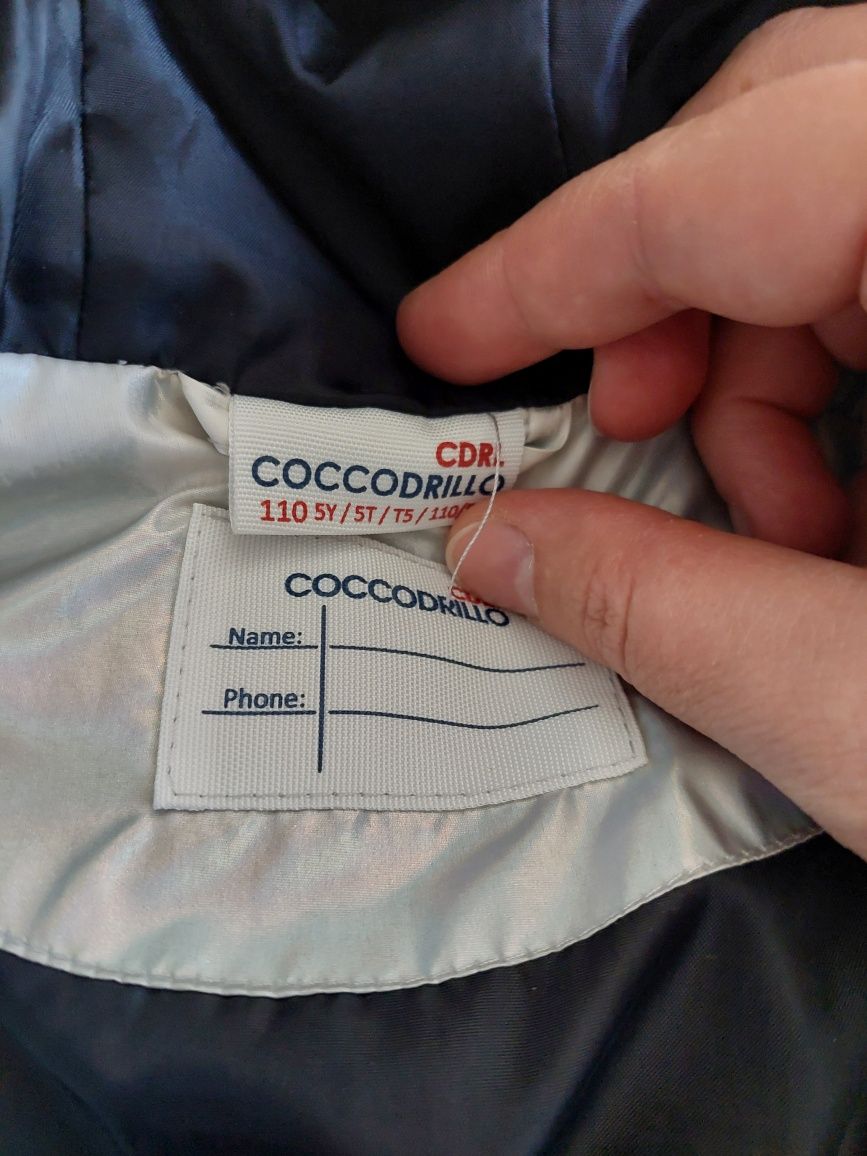 Bezrękawnik Cocodrillo, R.110, srebrno-czarny, ocieplany