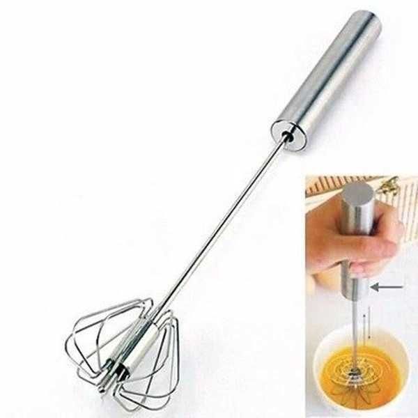 Венчик ручной миксер hand mixer 35 см. Вращается при нажатии