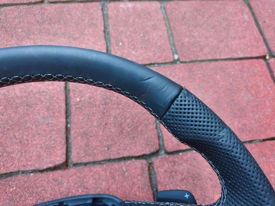 Kierownica skórzana AUDI S-LINE Q5 80A A4 B9 Łopatki Multifunkcja