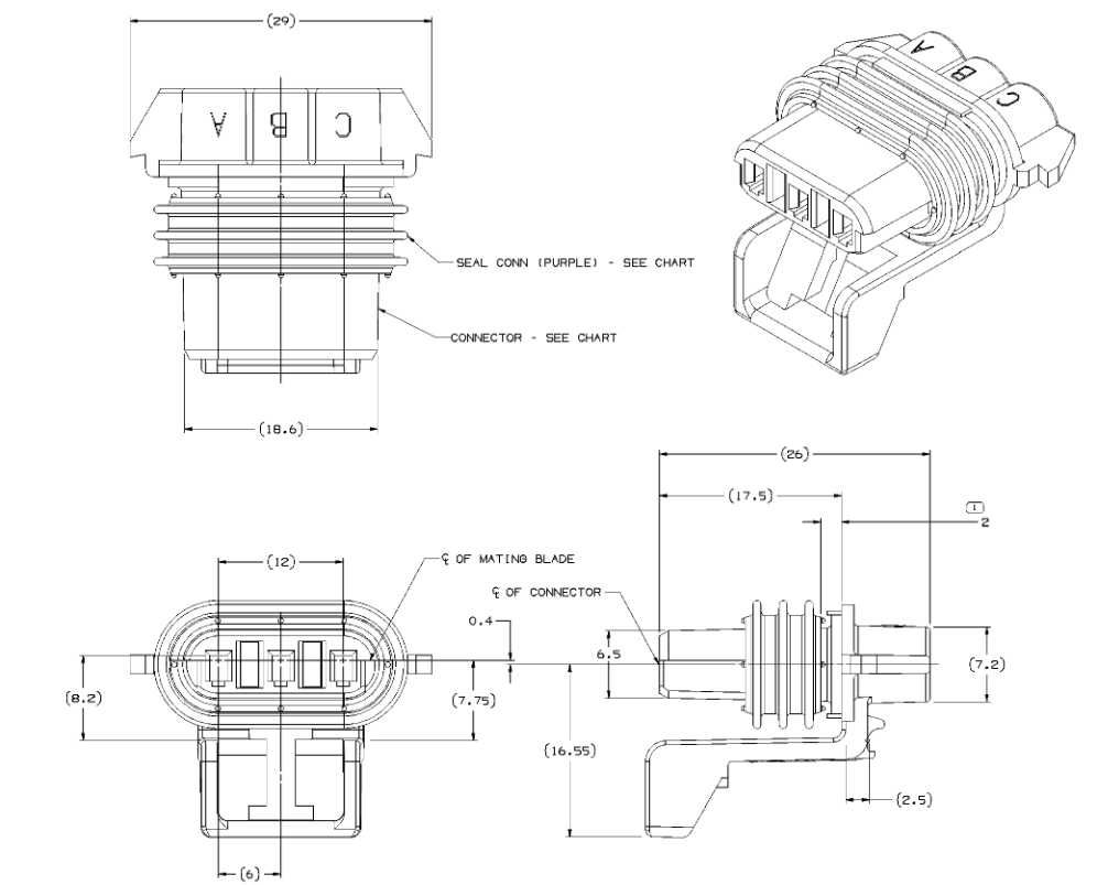 Wtyczka złącze żeńskie Metri-Pack Delphi 150 3PIN