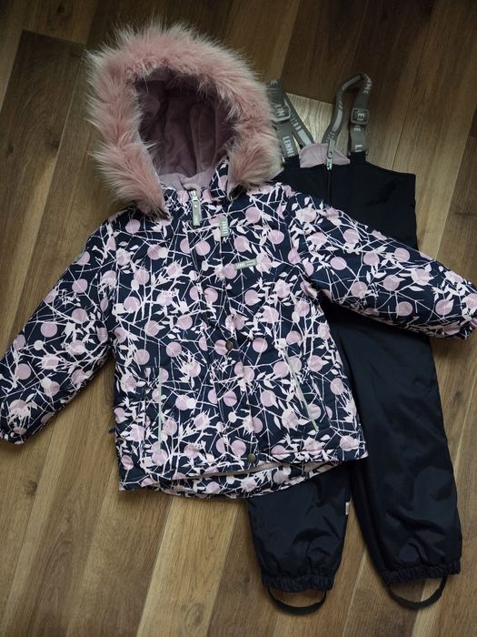 Lenne 104 р комплект зимовий комбінезон на дівчинку теплий