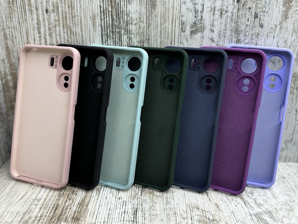 Не пачкаются! Чехол мягкий Silicone Case на Redmi 13C/ Poco C65
