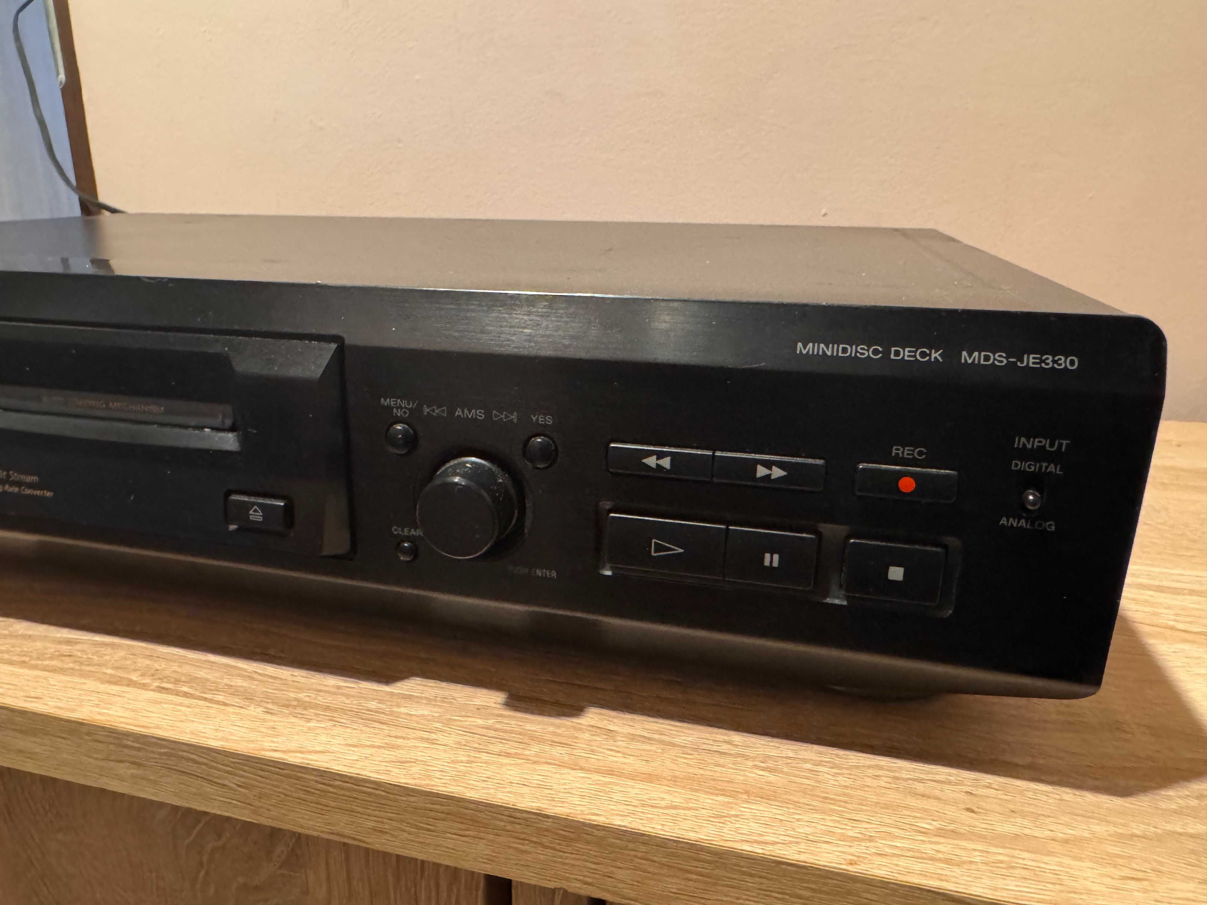 Mini Disc Sony MDS-JE330 z opcją nagrywania