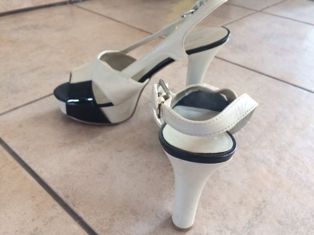 Nine west sandały na wysokim obcasie