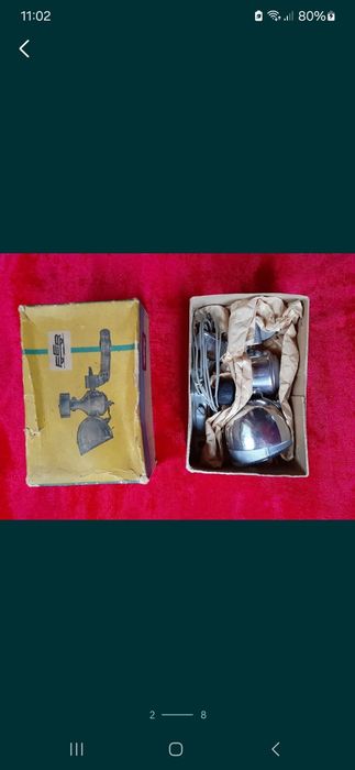 Lampa Fer z dynamem DDR prl nowy zestaw z epoki