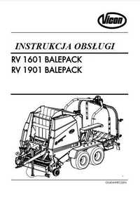 Instrukcja obsługi Prasa Vicon RV 1601, RV 1901 PL