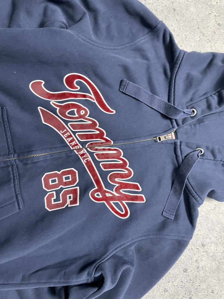 Женская Кофта Зип Худи Tommy Hilfiger Jeans С Большим Лого Ориг XS-S