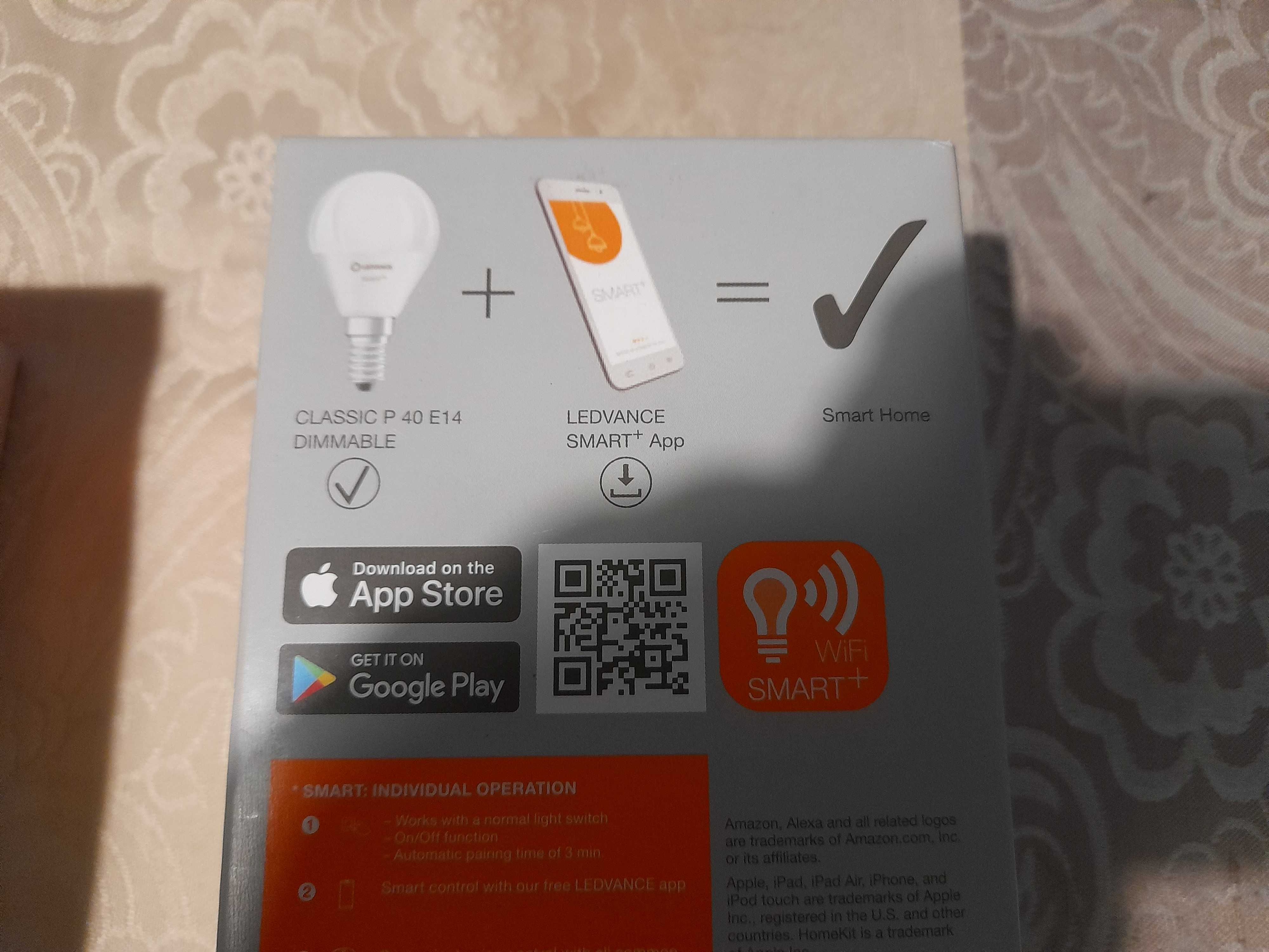 Żarówka SMART+ WiFi Mini 40 4,9 W/2700 K E14 3szt