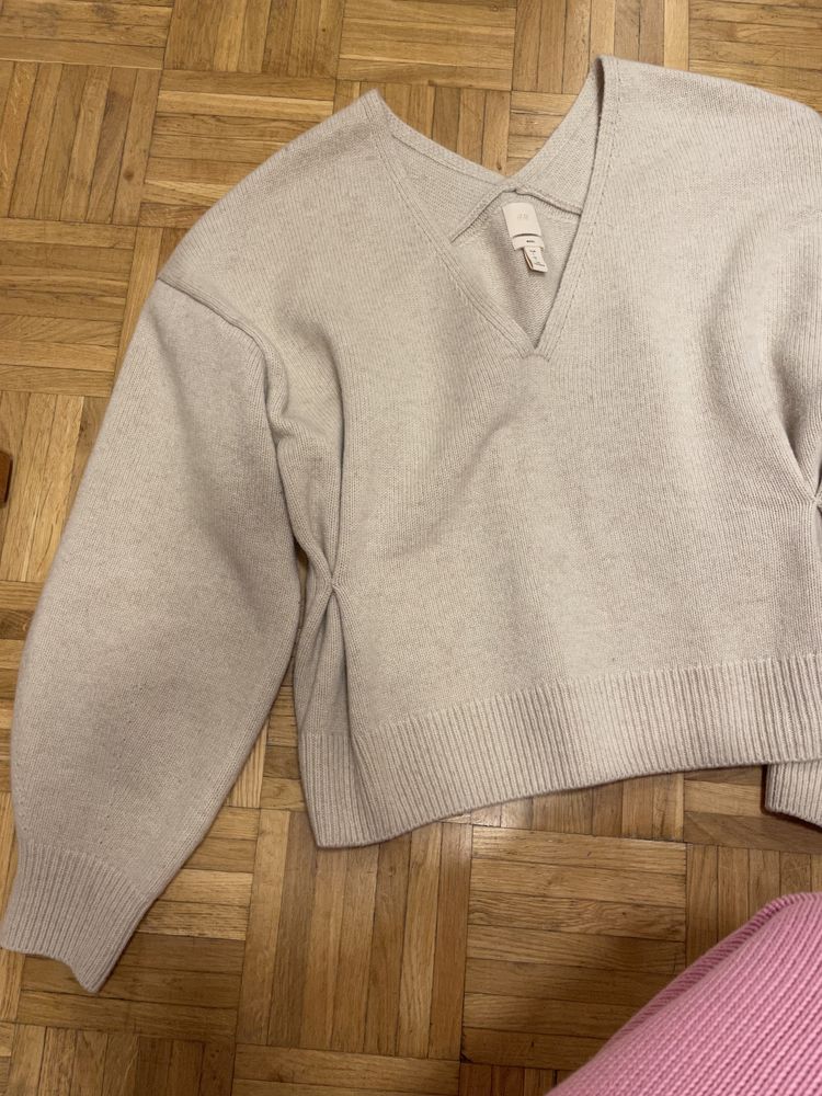 Sweter H&M wełna 100% Premium Selection 42r.