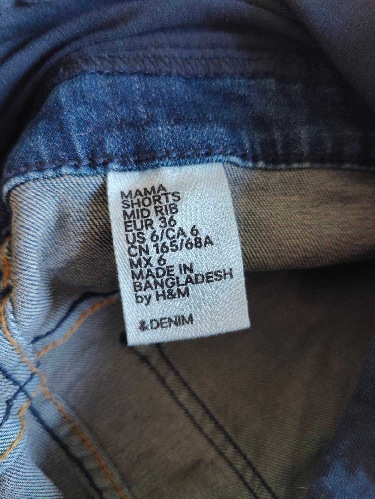Джинсові Бріджи  H&M для вагітних майбутніх мам б/у
