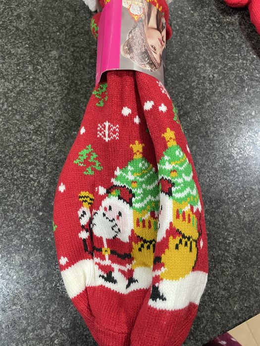 Meias polares antiderrapantes tema Natal