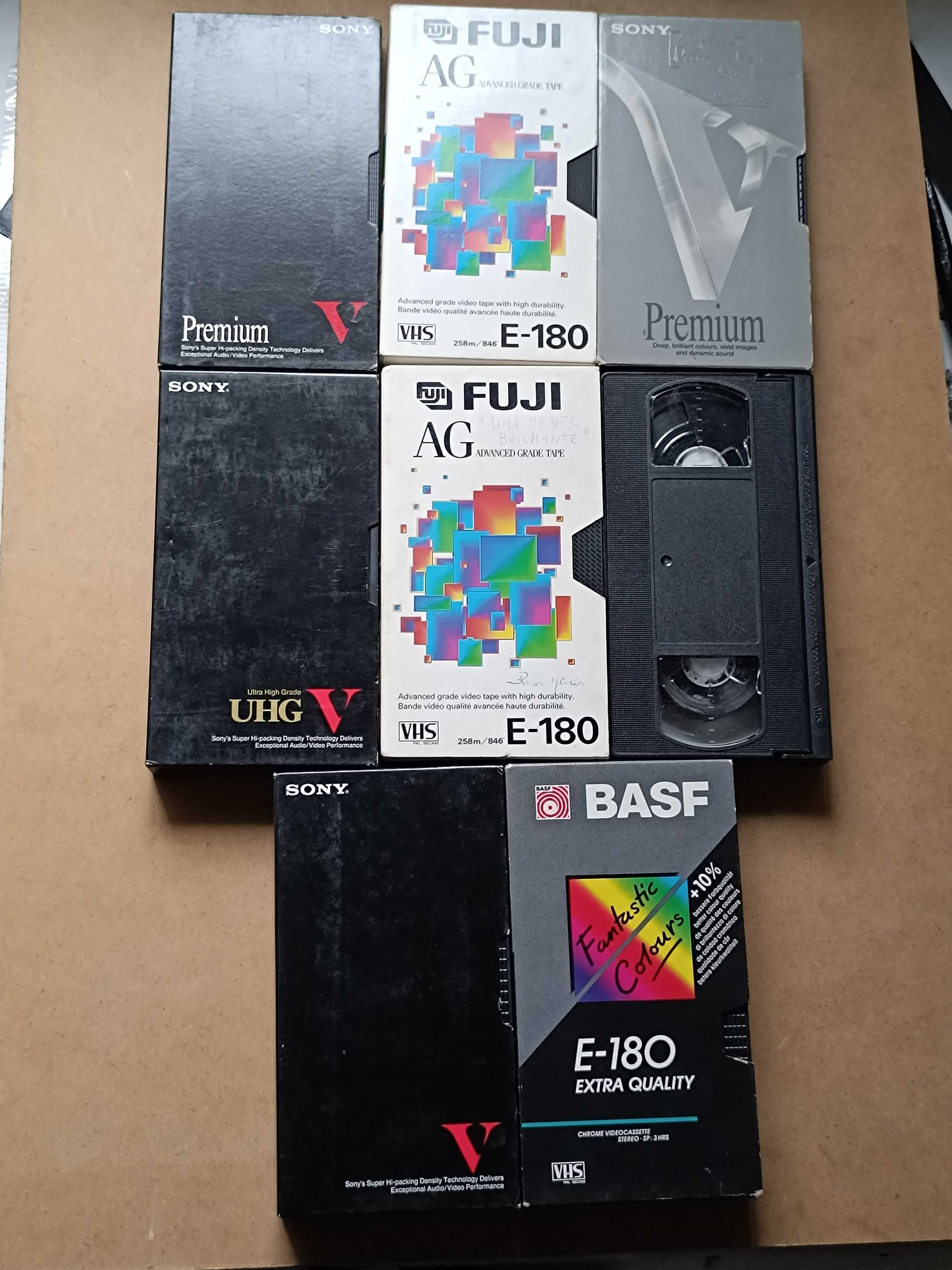 8 K7s de Vídeo VHS