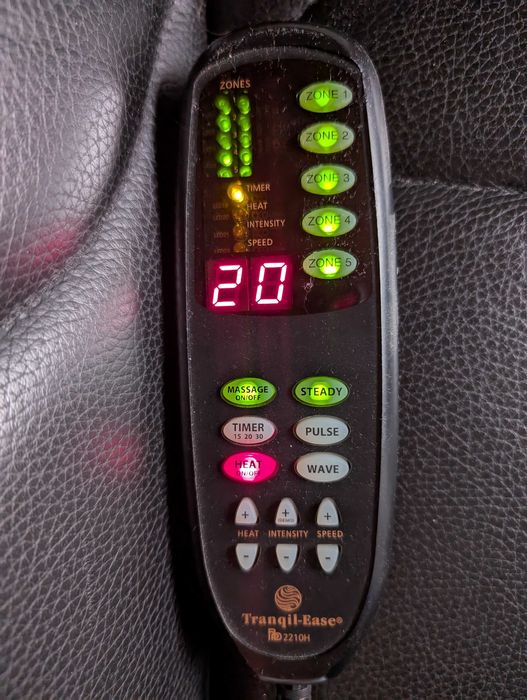 Fotel skórzany do masażu, masażer, skóra naturalna, regulacja strefy