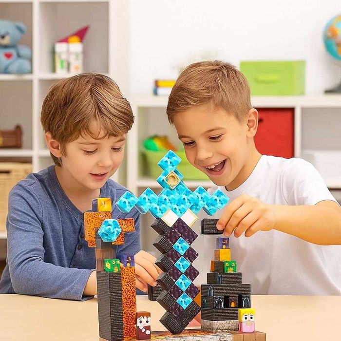 Магнітний конструктор 108 шт I Палац I З інструкцією I 3Д I 2x2