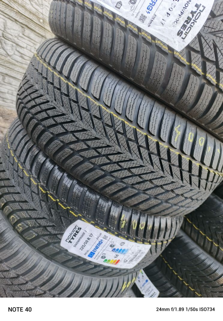 Nowe opony zimowe 225/50/17 Nokian 6 sztuk 2024r