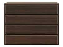 Komoda z szufladami Doors Black Red White Wenge