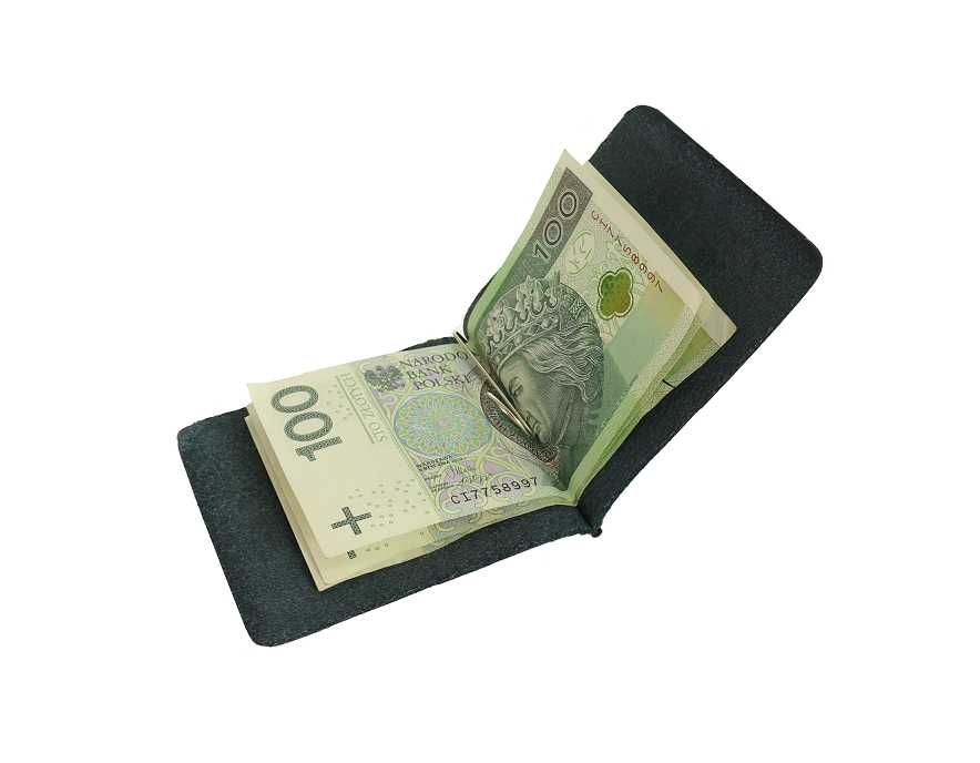 Etui na banknoty portfel skórzany banknotówka stop rfid skórzany brąz