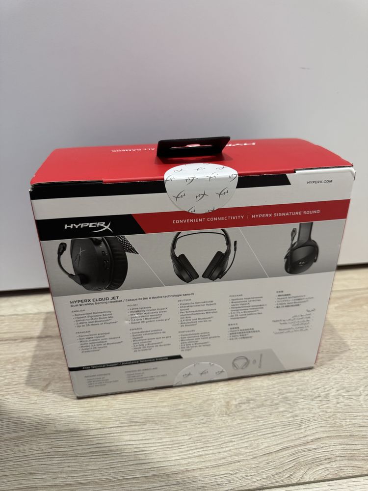 Nowe Słuchawki hyper x cloud jet dual