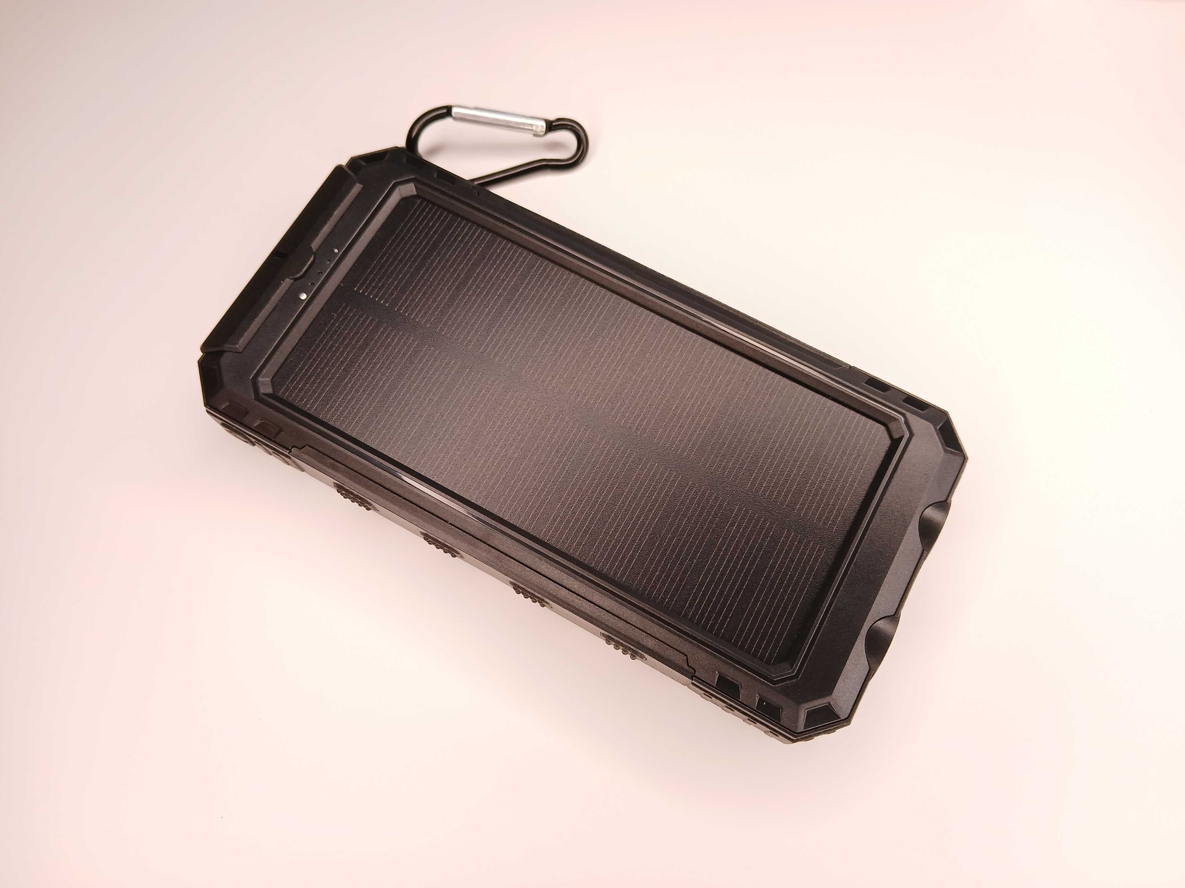 Powerbank solarny, z latarką, duża pojemność, 200000 mah