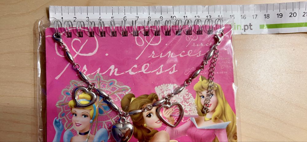 Bloco de notas Princesas Dianey + pulseira exclusiva