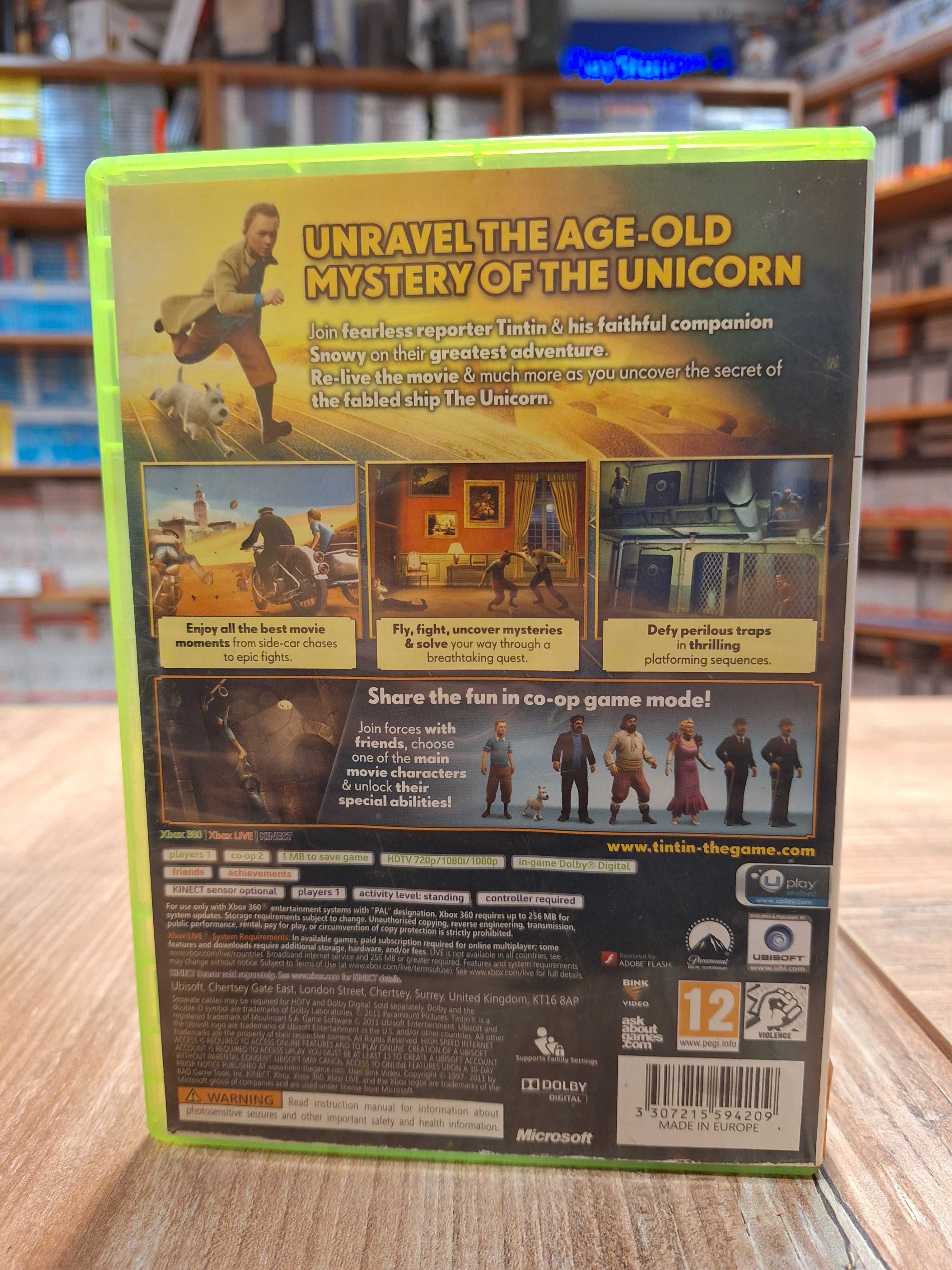 Przygody Tintina: Gra Komputerowa XBOX 360, Sklep Wysyłka Wymiana