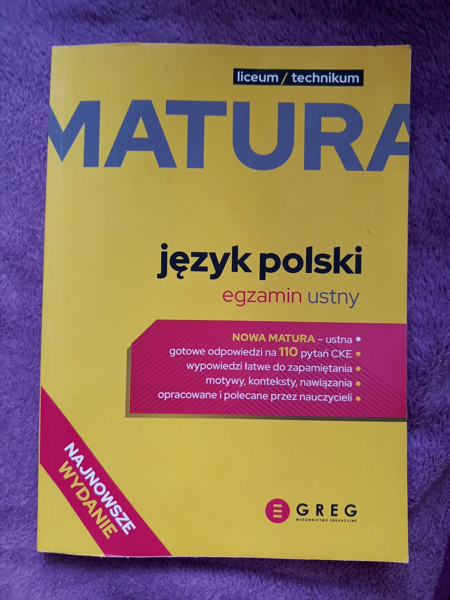matura język polski egzamin ustny, odpowiedzi na pytania jawne