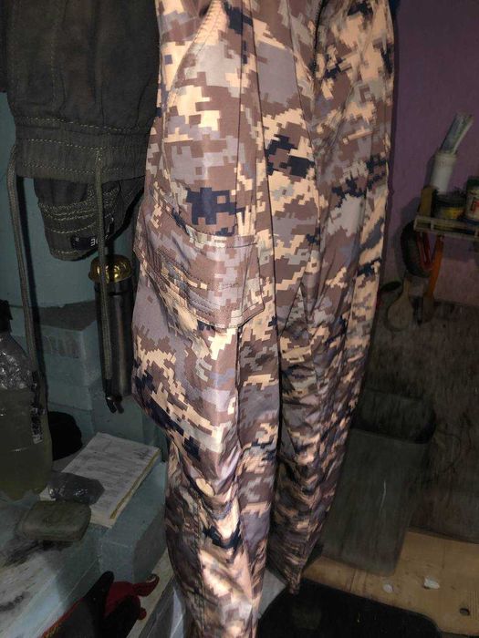 Утеплені тактичні штани Staff waterproof fleece pixel XXL