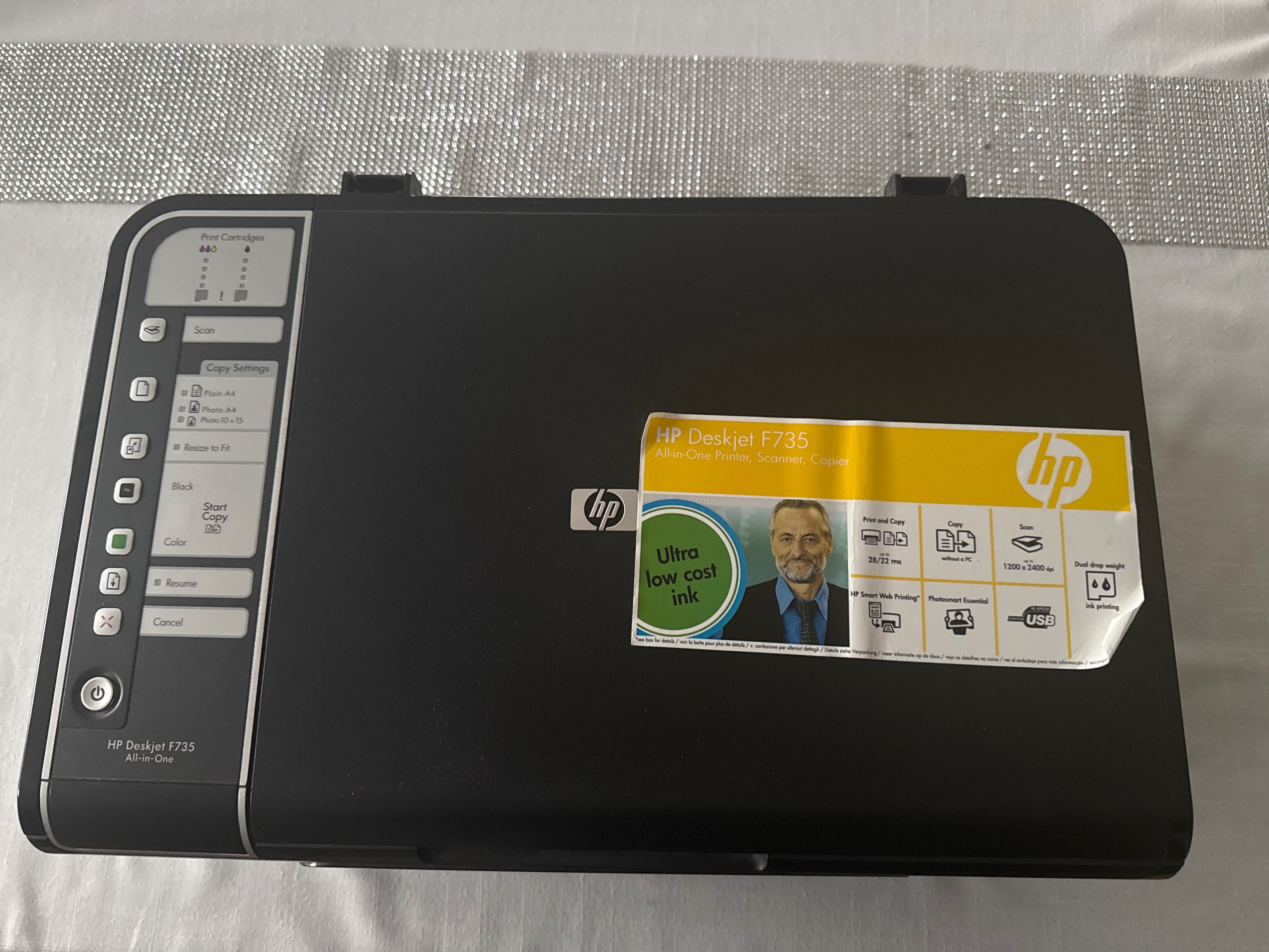 Drukarka/kserokopiarka Hp Deskjet F735 skaner