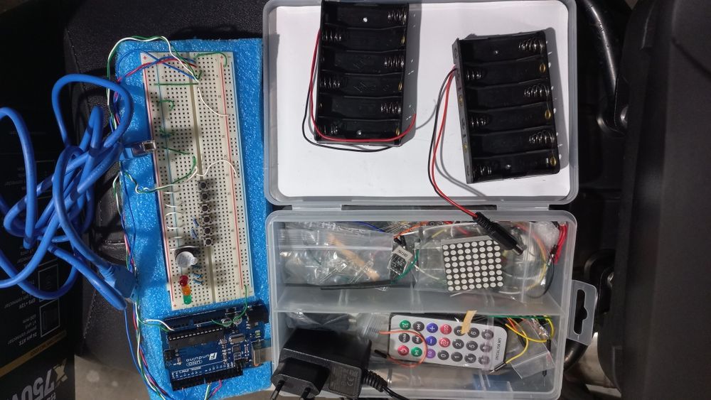Kit arduino com varios acessórios