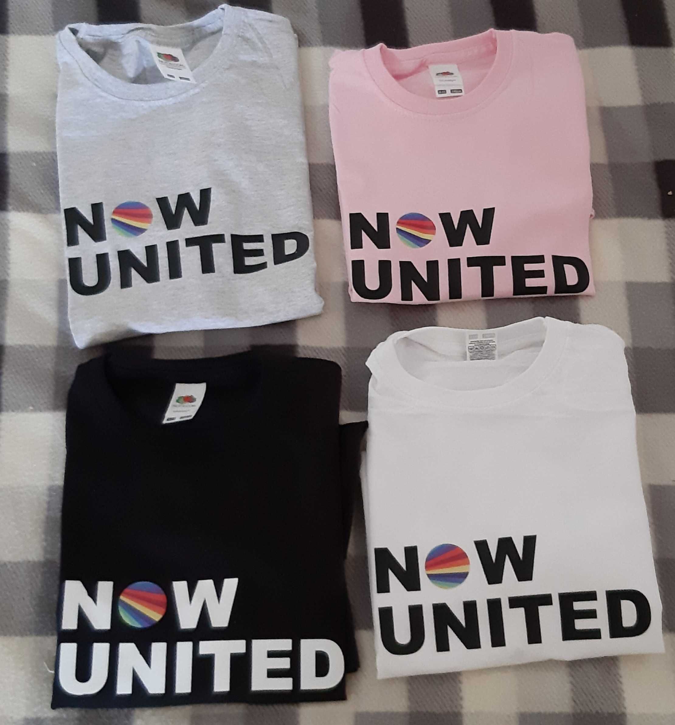 T-shirts Now United várias cores e tamanhos disponíveis