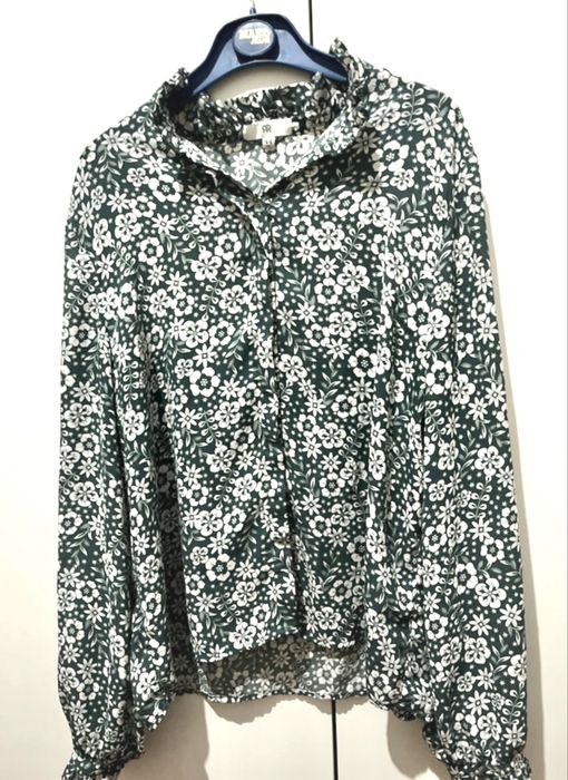 Camisa verde e branca da La Redoute