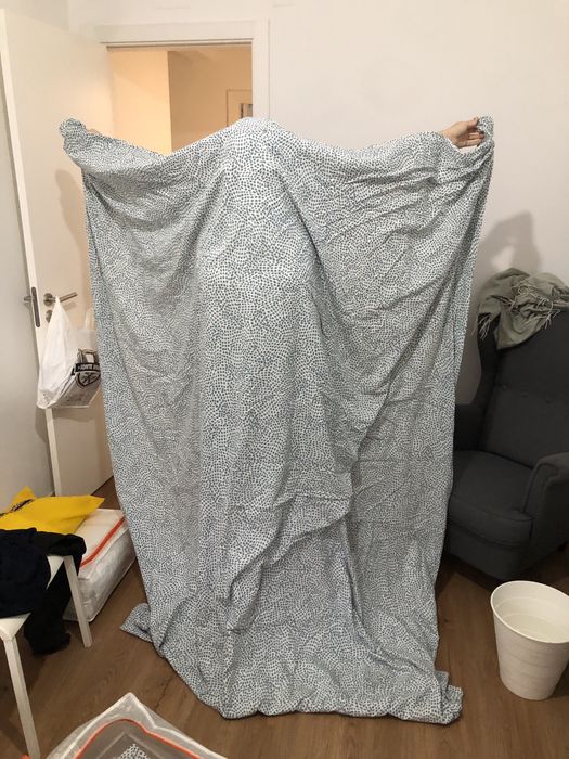 Capa de edredão + 2 fronhas IKEA 240x220/50x60 cm