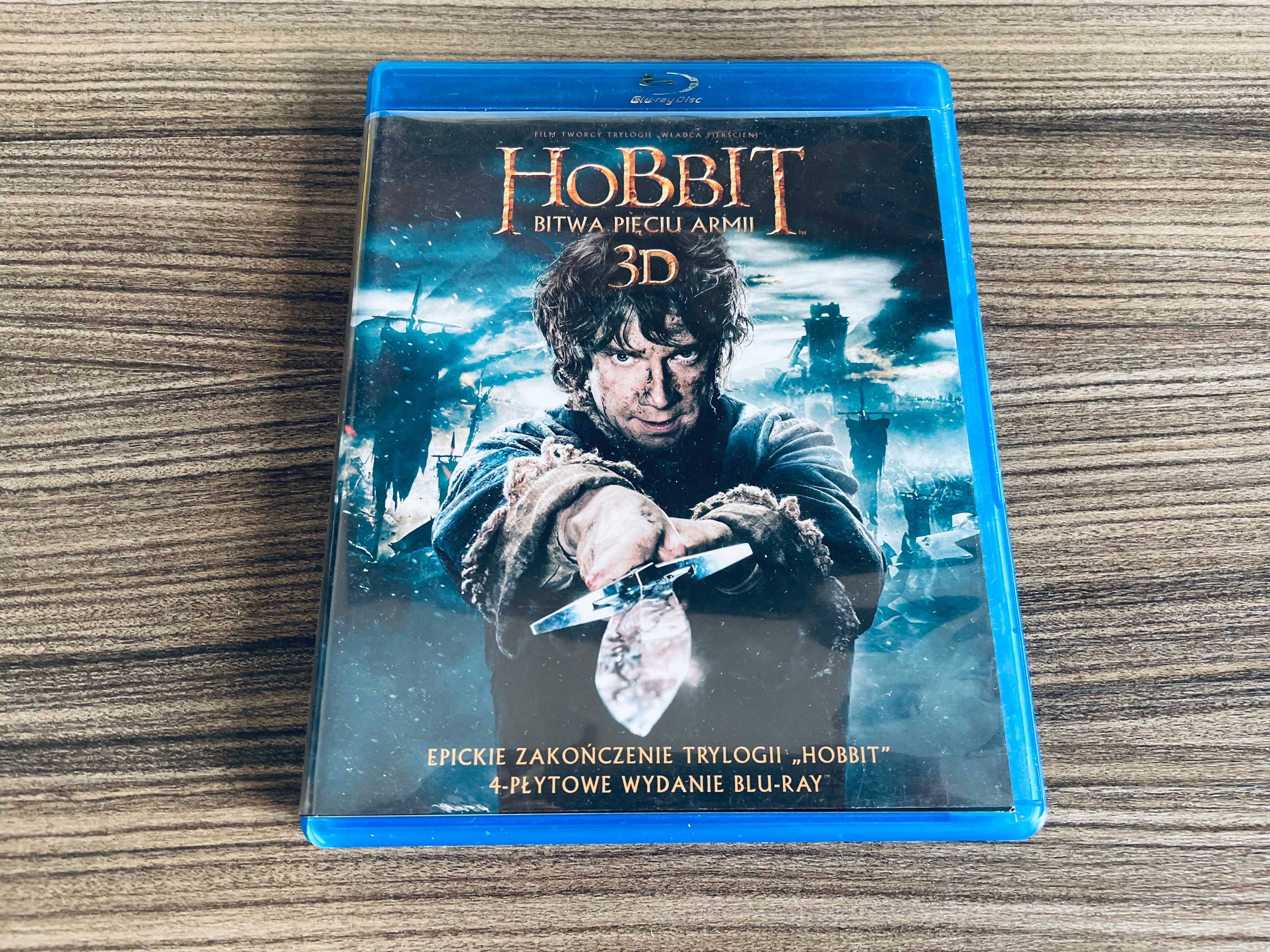 Hobbit - Bitwa Pięciu Armii 2D + 3D Bluray - polski dubbing (4 płyty)