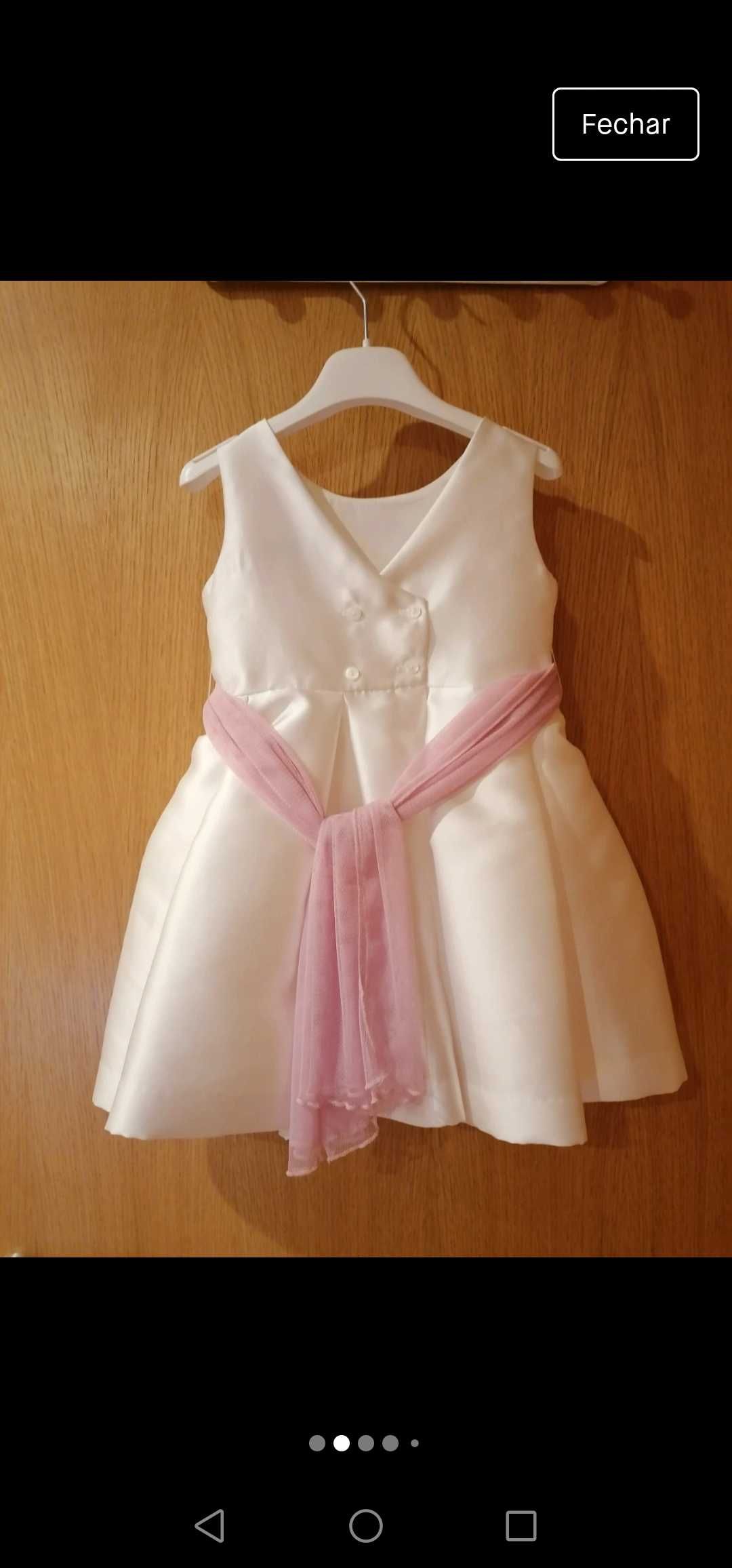 Vendo vestido cerimónia NOVO menina 4 anos Mayoral