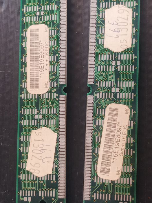Pack 4 placas memória RAM SIMM+DIMM