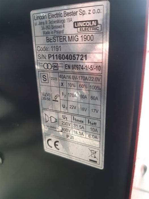 Spawarka migomat bester cały komplet