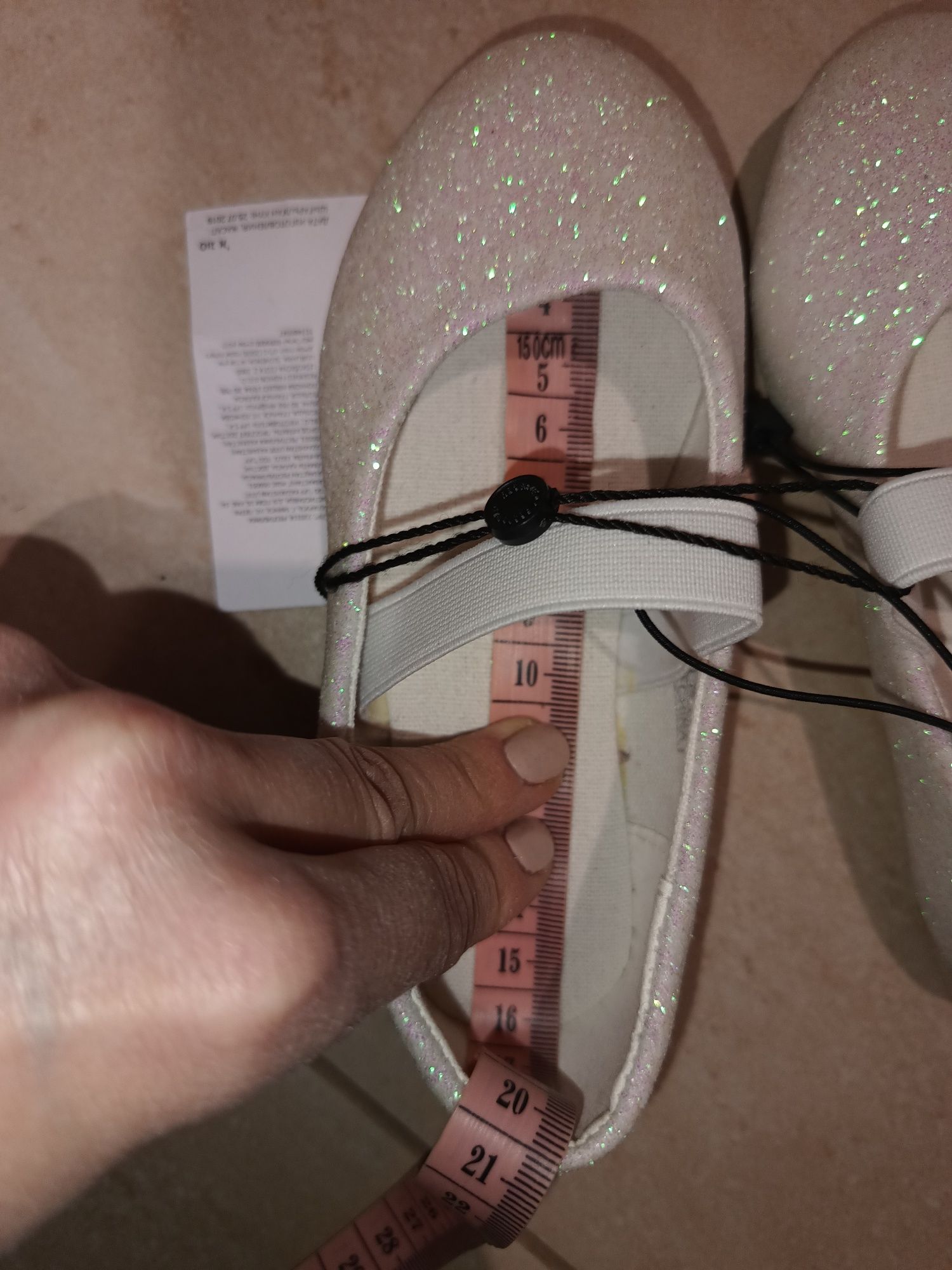 Buty balerinki 26 Reserved srebrne nowe !!!