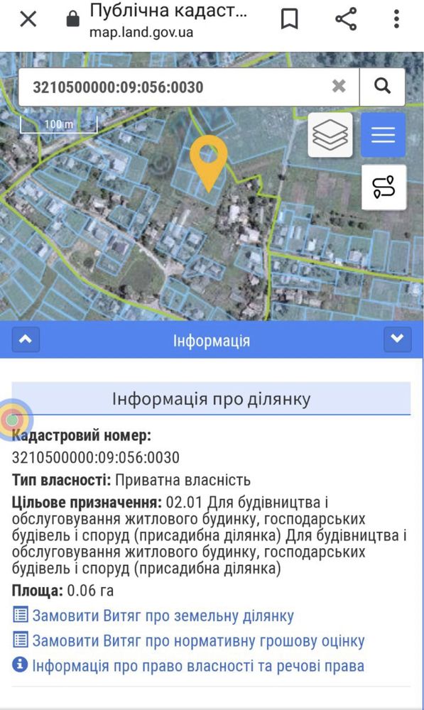 Продаж земельна ділянка  м.Бориспіль