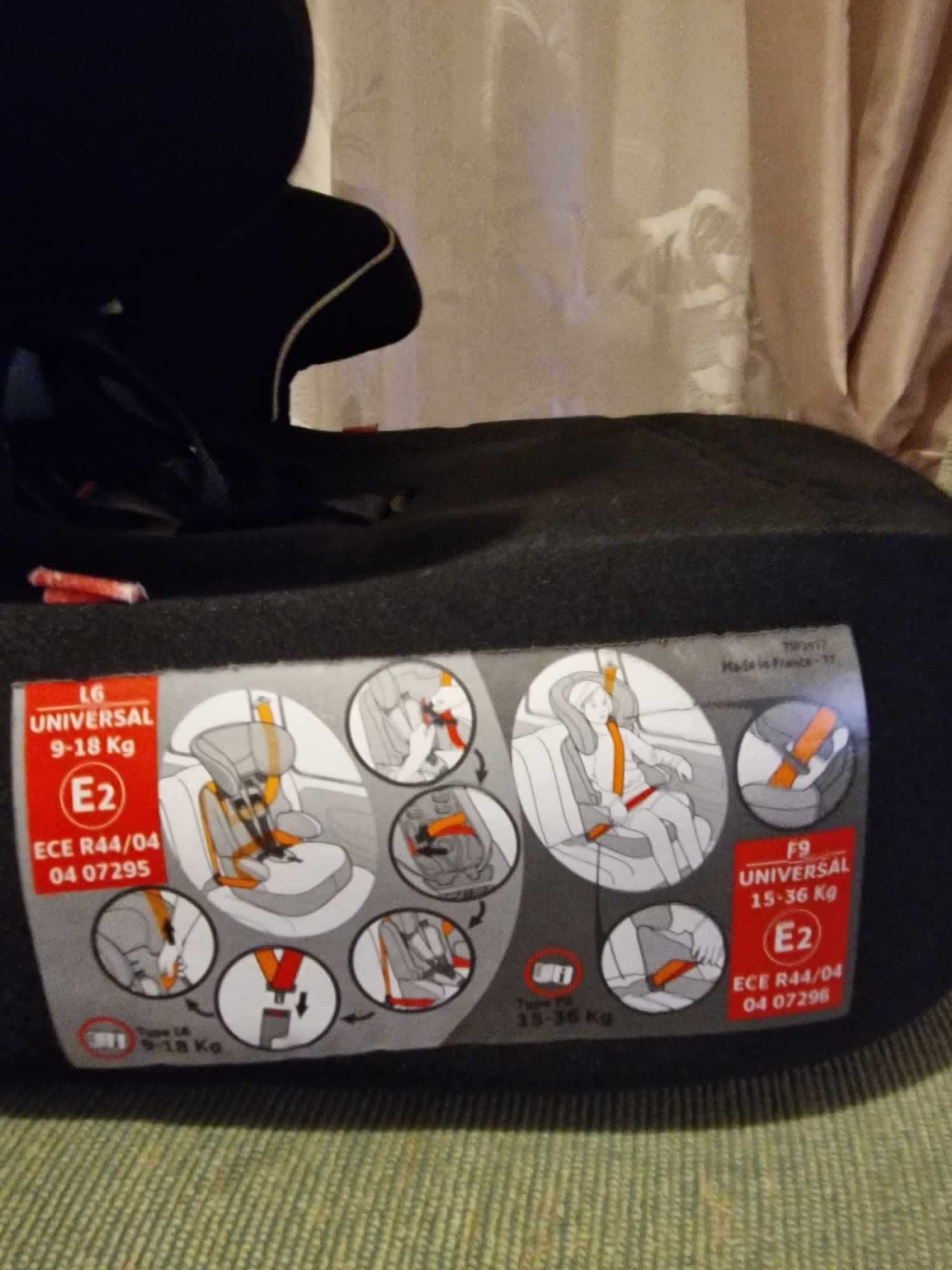 fotelik samochodowy od9-18 kg bezwypadkowy