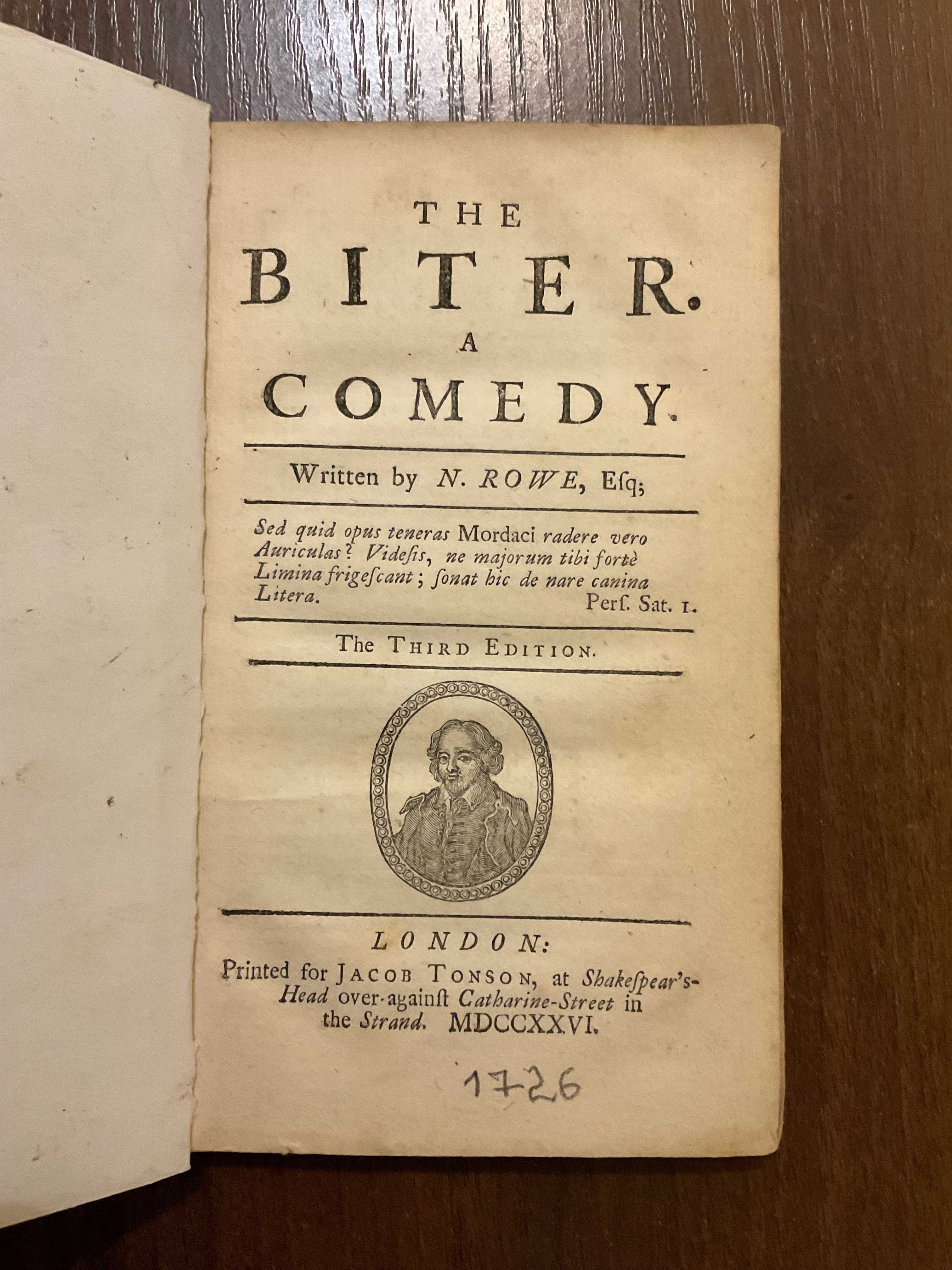 Лондон 1726 Комедія Nicholas Rowe Н. Роу Конволют Збірка Стародрук