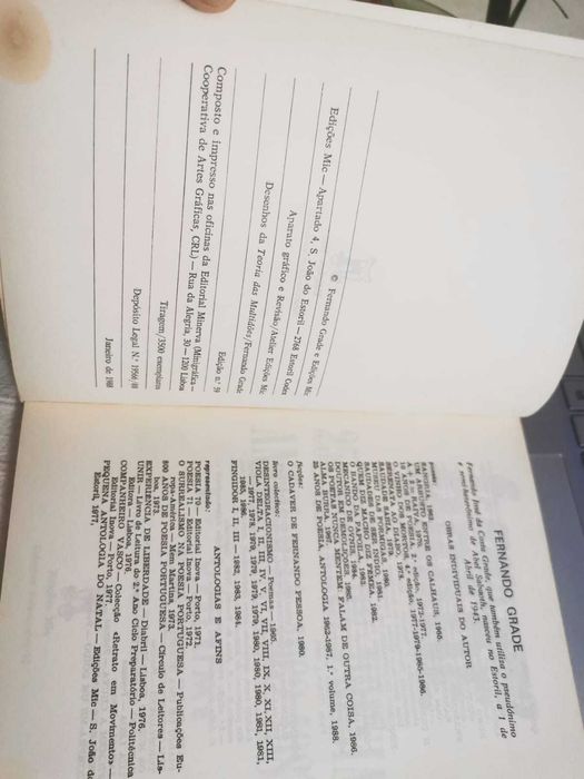 Livro 25 Anos De Poesia: Antologia 1 9 6 2 - 1 9 8 7 - Fernando Grade