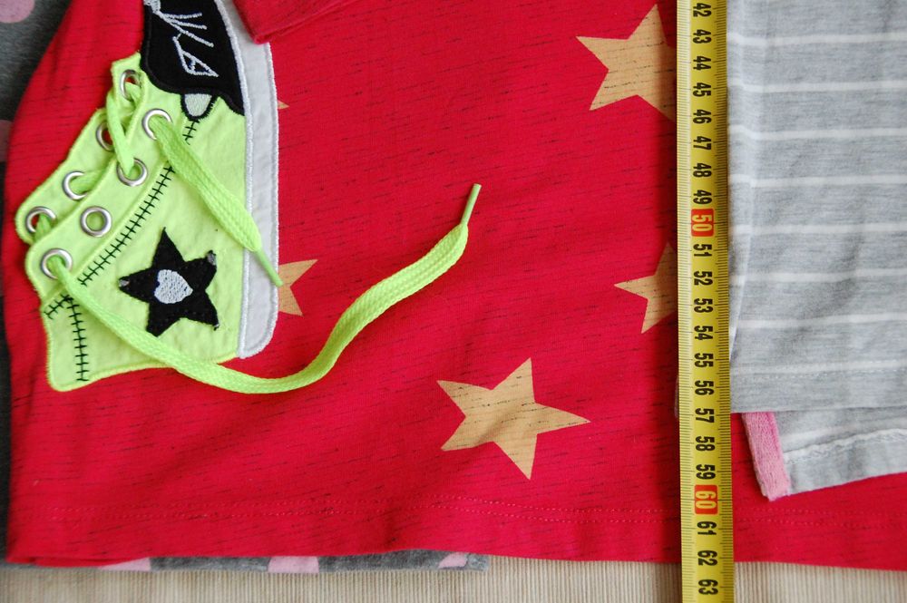 paka ubrań, rozm. 140 (12 elementów), dziewczynka