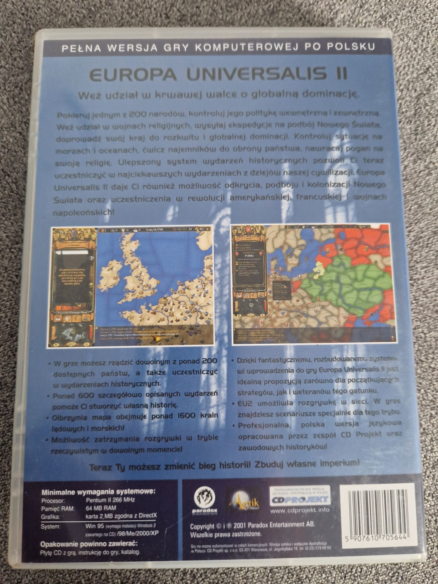 Gra na PC Europa Universalis II