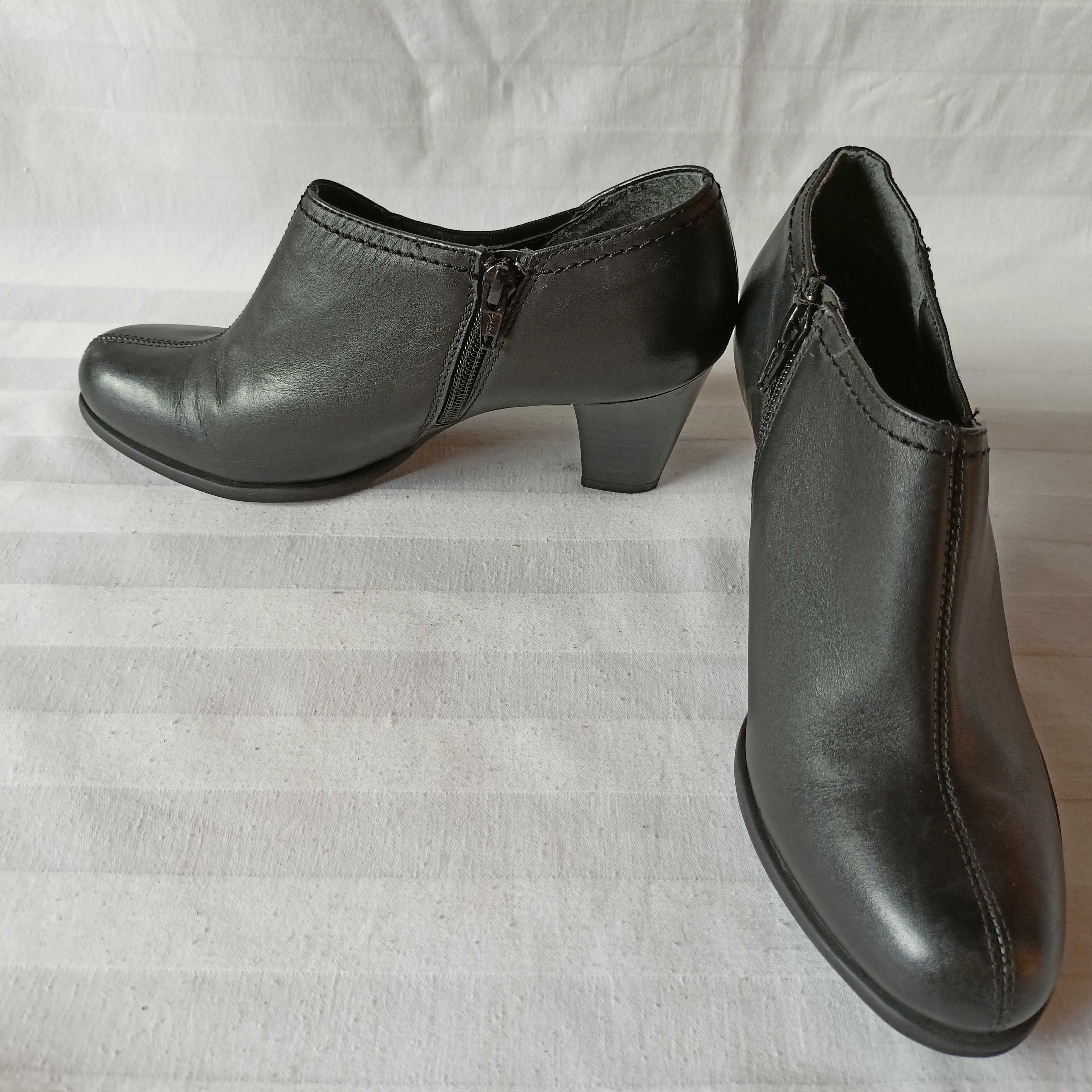 Clarks roz. 38,5 cm/5D/ - dł. wkł.24,5 cm- skóra- stan bdb