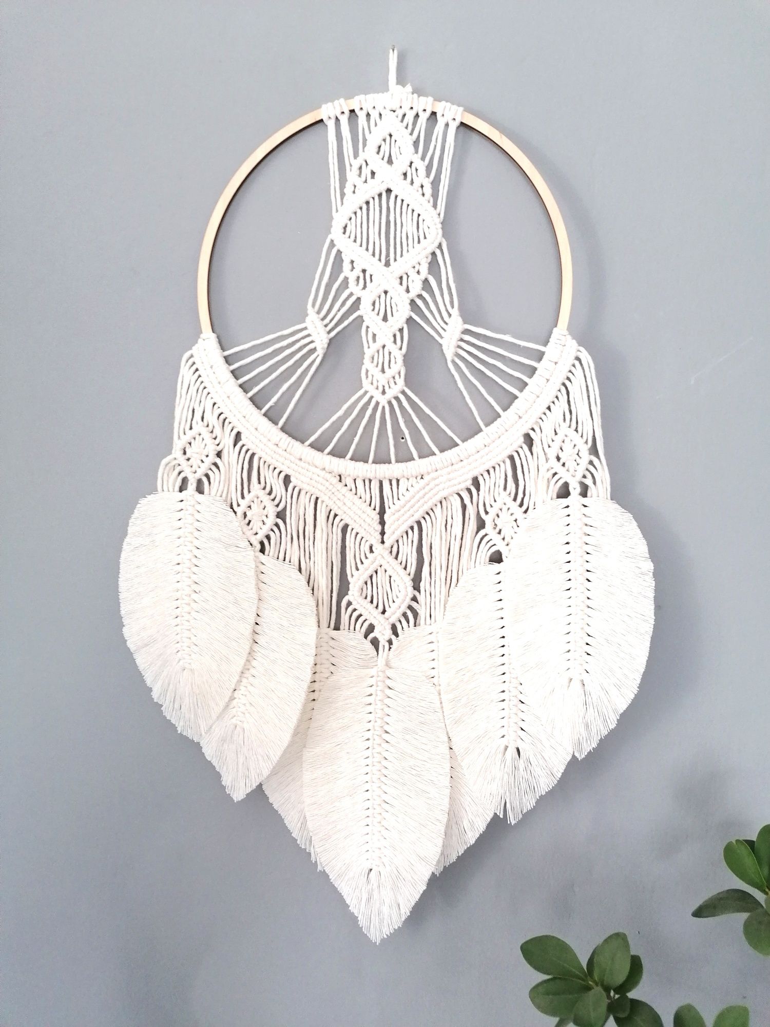 Łapacz snów Makrama Boho Home dekoracja dreamcatcher