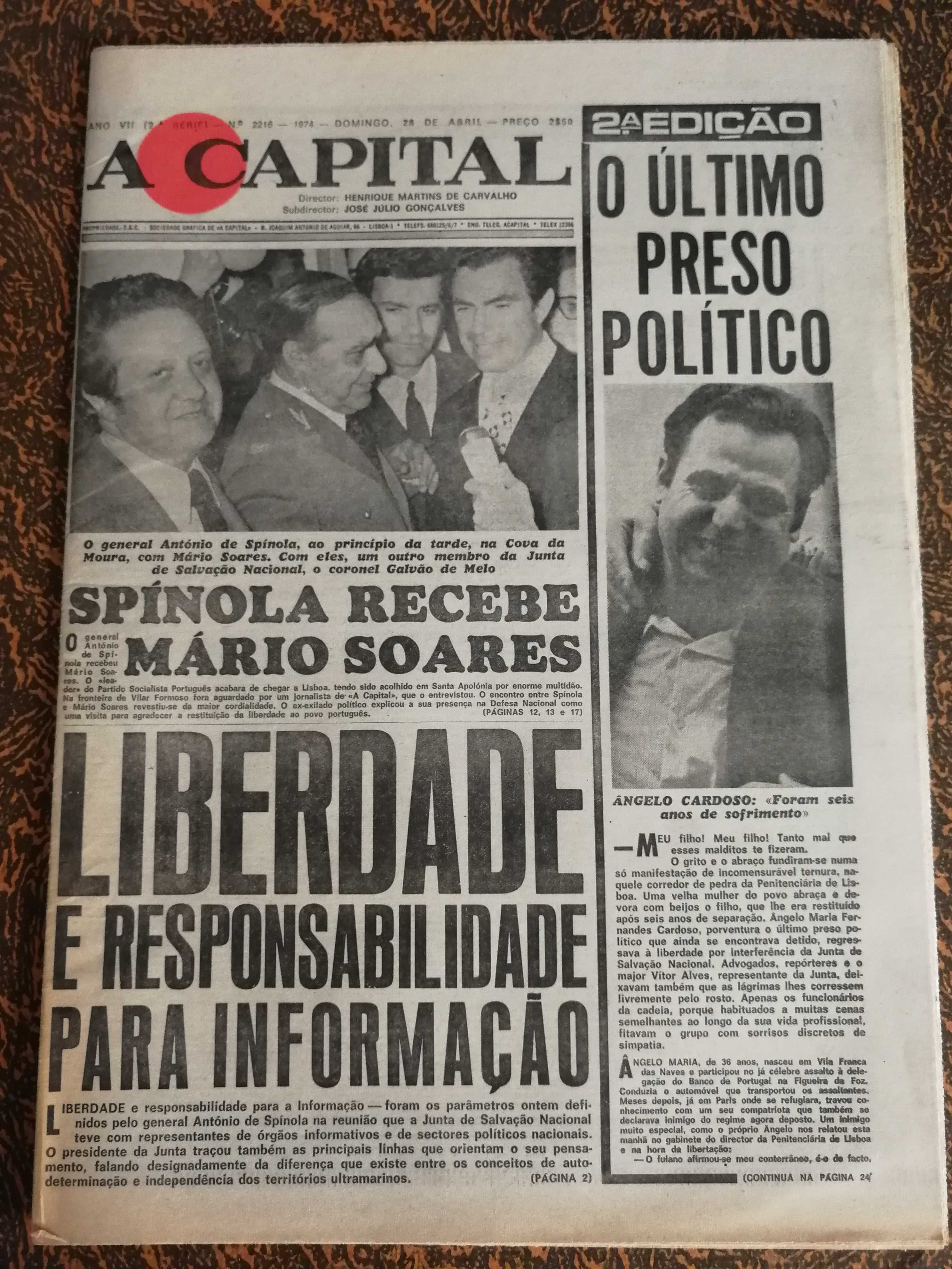 A Capital  25 de abril de 1974