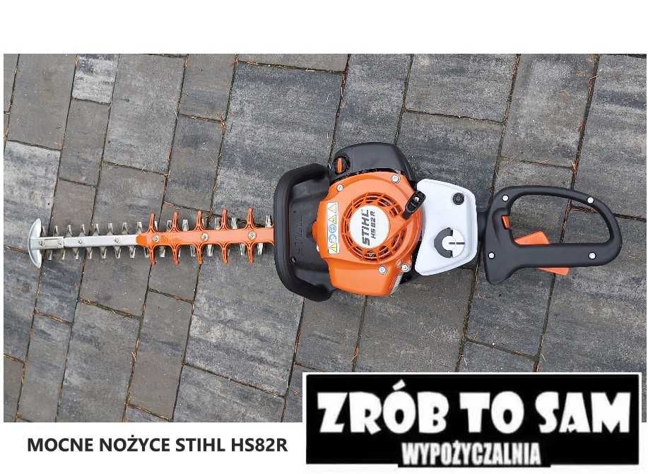 Nożyce STIHL HS 82 R mocne przycinanie żywopłotów tui tuji wynajem