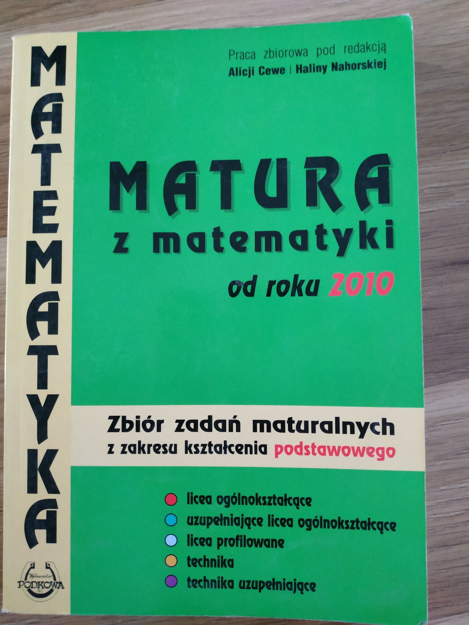 Matura z matematyki od roku 2010, zbiór zadań