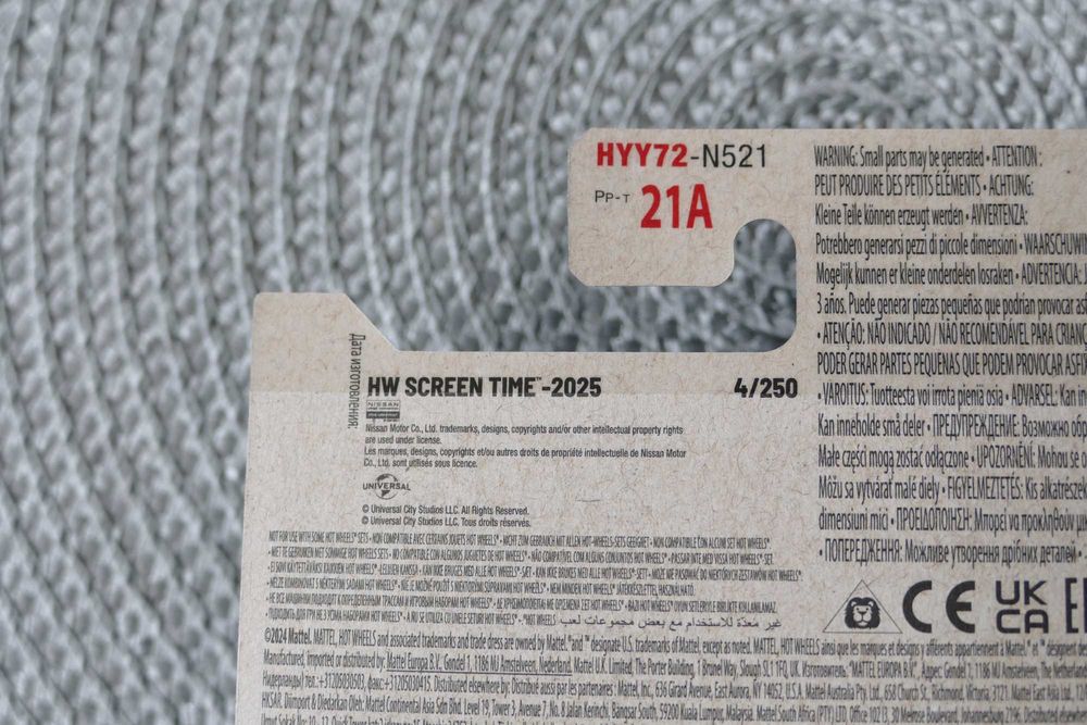 Hot Wheels autko "Resorak" NISSAN SKYLINE GT-R (BTR32) edycja 2025r.